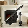 Fireplace Brush Wooden Handle Home Stoves Replacement