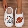 Fashion Men and Women Couple Cross-border Helmet Rugby Warm Atmosphere Home Slippers Wholesale Women's Slipper