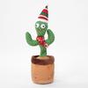 33cm Cactus Plush Toy Dancing Talking Cactus Lifelike Toy Plush Glowing Cactus Doll Decoration Christmas Gift Collection