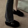 Fashion 2024 Luxury Fluffy Fur Loafers Women Winter Warm Plush Furry Flat Shoes Designer Peals Indoor Home Footwear Cozy Moccasin Flats