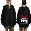 Mayhem Deathcrush Music Zip Up Hoodies Death Metal Gothic Band Zipper Sweatshirts Men Women Oversized Fleece Jacket Hoody Coats