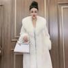 Fur Women's Imitation Mink Leather Women's Coat Slim Long Imitation Gold Mink Jacket Large Size Winter New