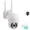 2in IP66 Proof PTZ Dome Camera 1080P WiFi 8 Lights Security Surveillance Work with Icsee