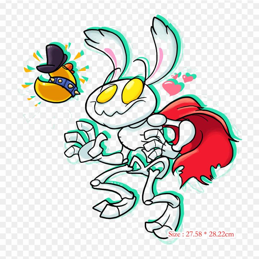 Hell Yeah Wrath Of The Dead Rabbit Hell Yeah! Wrath Of Iron On Heat Transfer Printing Vinyl Patches Sticker for Clothes DIY Appliques Washable Patches