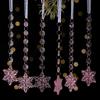 6pcs/set Transparent Acrylic Ice Pendants Sparkling Christmas Tree Hanging  Festival Favors