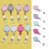 Office Supplies ID Name Card Anti-Lost Clip Stationery Retractable Key Ring Lanyards Badge Holder