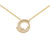 [Q3767] - Gold Plated Necklace 'Sissi' White Gold - 15 Mm