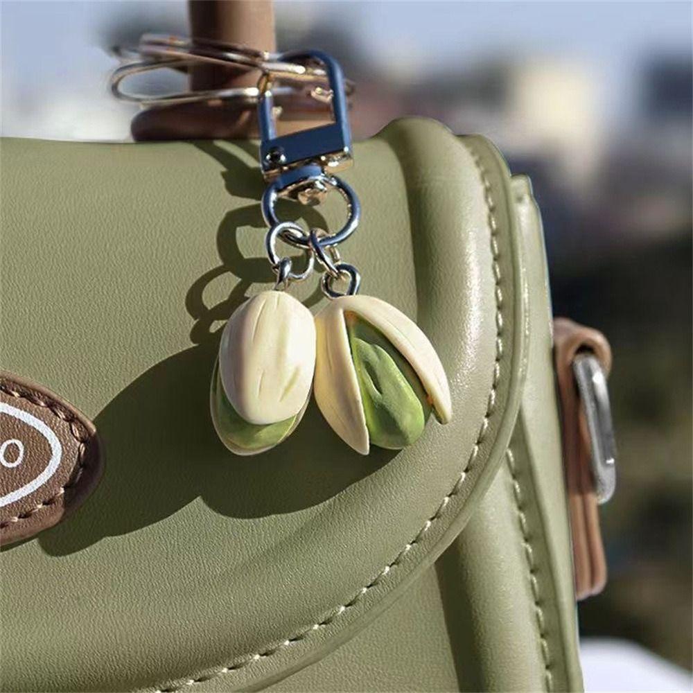Bag Pendant Food Series Pendant Pistachio PVC Keychain Unique Simulation Food Keychain Gift