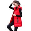 Down Cotton Hooded Mid-Length Cotton Jacket Winter Women's Vest Women's Jacket Plus Size Warm Cotton Coat