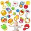 Qizebaby Baby Toy Rattle Teething Toy Educational Toy Popular Boys Girls Baby Gift Toy 0 Years 3 Months 6 Months 1 Year Baby Toddler Birthday
