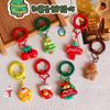 Christmas Theme Cute Keychains Cartoon Snata Claus Snowman Christmas Tree Metal Keychains Funny Gift for Children