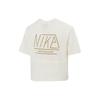 Nike Casual Sport Training Straight-Cut Short Sleeve T-Shirt Women Tops White FQ7009-110
