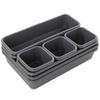 8Pcs/set Adjustable Drawer Organizer Box Trays Makeup Cosmetics Sundries Divider Holder Kitchen Bathroom Closet Jewelry Box