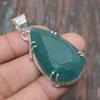 Skota Emerald Gemstone Handmade Solid 925 Sterling Silver Jewelry Pendant