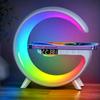 Multi-Function Wireless Speaker with Sunrise Alarm, RGB Rhythm Light & Fast Charging - Ideal Wake-Up Table Lamp for Bedrooms
