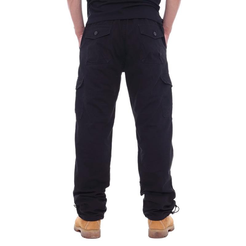 Men's Multi-Pocket Outdoor Overalls - Trendy Loose Straight-Leg for Spring and Autumn