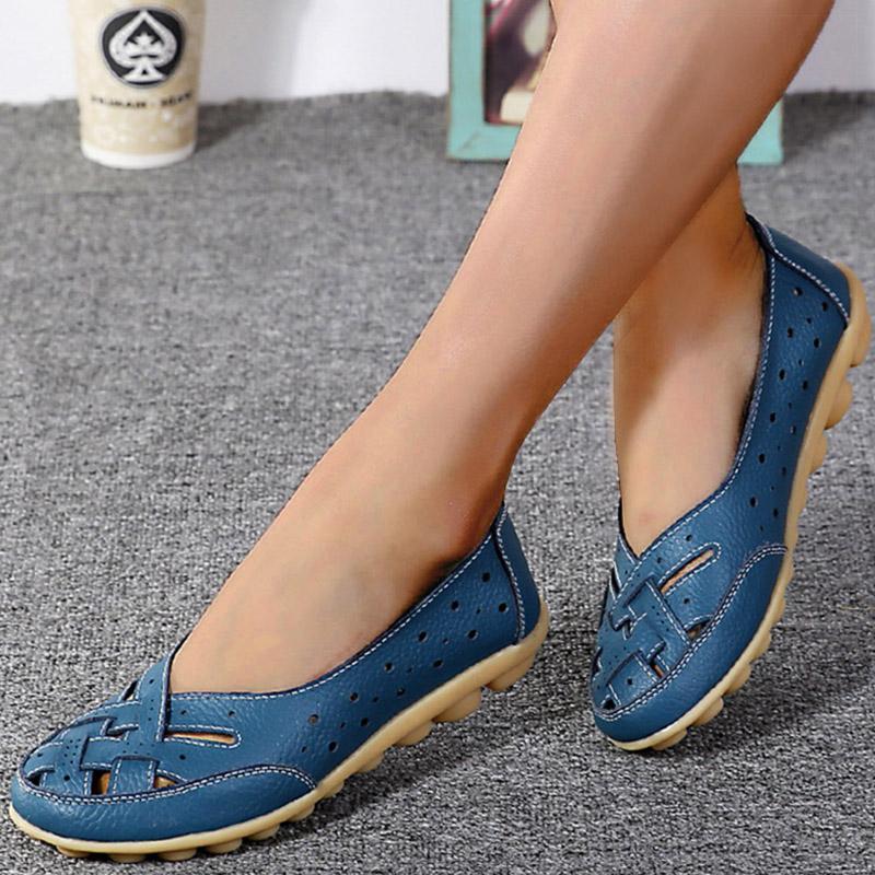Shoes Women  2025 Soft Leather Shoes White Women's Loafer Slip On Flats Zapatos De Mujer Flat Shoes Women Casual Footwear Female