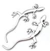 Purasudo 3D Sticker 3D Car Emblem Gekko Lizard Gecko Silver Seal Cool Dress Up