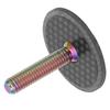 Bicycle Carbon Fiber Headset Top Cap Headset Cap Cover with Titanium Alloy Screw for Mountain Road Bike