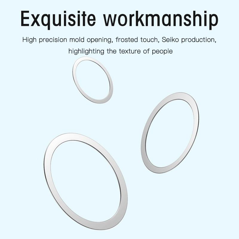 Thin Metal Plate Sticker Rings Round Iron Sheet Disk For Magnetic Mobile Phone Holder Magnet Car Stand Mount Wireless Charging