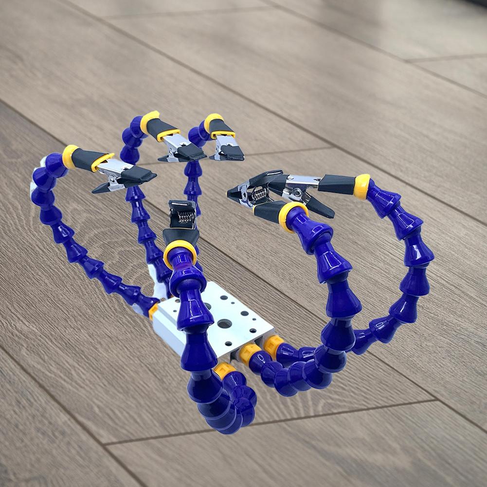 Table Clamp Soldering Helping Hand Third Hand Tool Flexible Arm Soldering Third Hand Tool Soldering Station Welding Repair Tool
