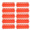 10 Set Flip Top Chick Feeder Waterer Plastic Quail Small Poultry Feeding Tray 12 Trough Dish