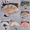 Craft Gifts Folding Hand Fan Silk Dance Performance Props Vintage Japanese Bamboo Fans