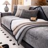 Non-slip Chenille Sofa Mat Solid Color Sofas Cover for Living Room Luxury Corner Couch Cushion Seat Pad Home Protection Covers