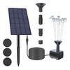 2.5W Solar Fountain Pump with 6Nozzles Solar Powered Pump with Stake Solar Panel Kit for Bird Bath,Pond,Garden and Other Places