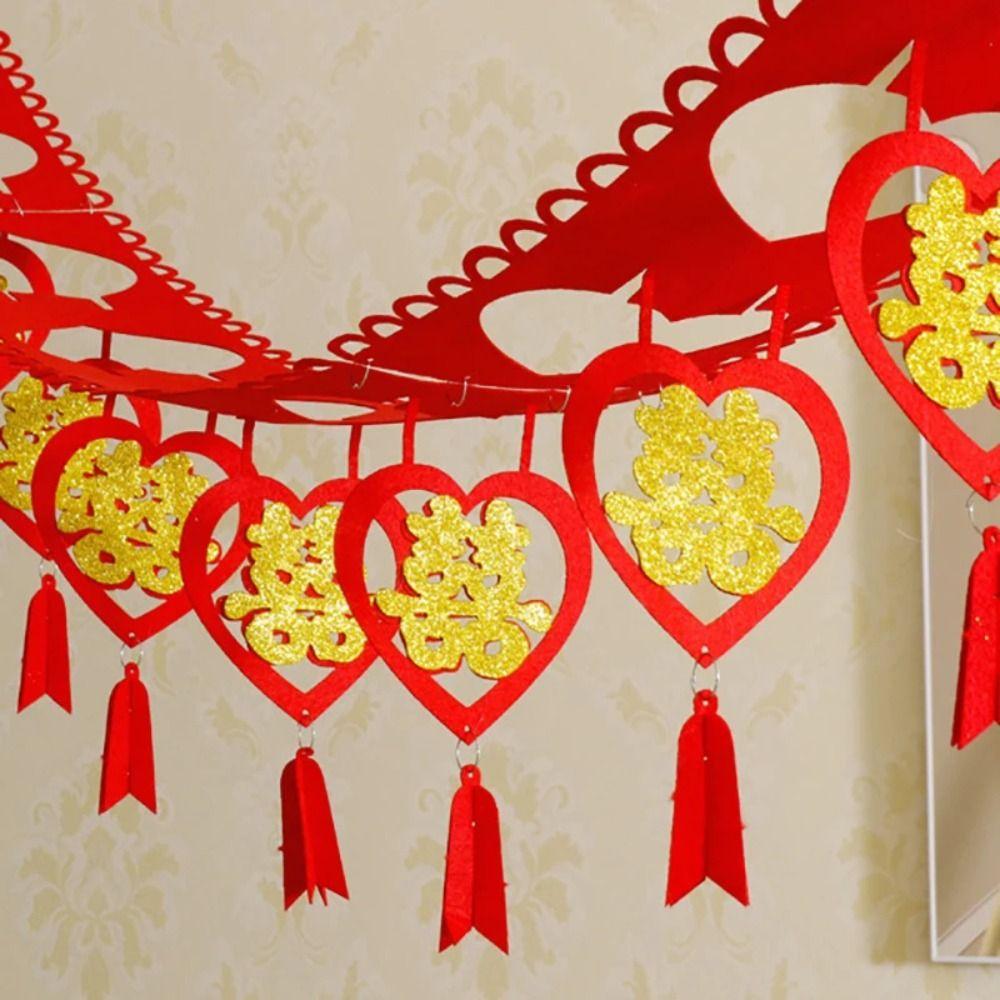 Chinese Style Chinese Marriages Hanging Banner DIY Wall Ornament New Year Party Decorations