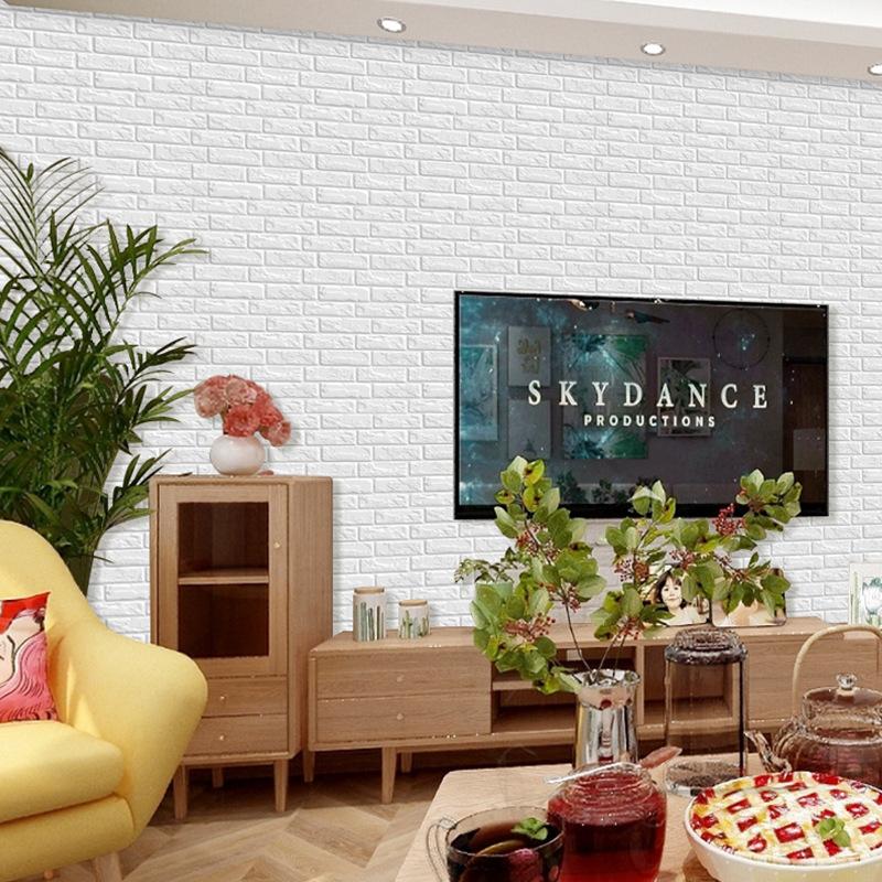 10/20 Piece Self Adhesive Wall Stickers for Home Decor Muticolor DIY Waterproof Foam Wallpaper Living Room Kitchen TV Background Tools for Decorating