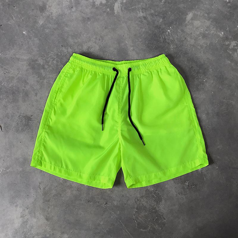 Summer Men's Casual Shorts Candy Colored Five Quarter Pants Men's Sports Loose Quick Drying Thin Beach Pants Shorts Men’s