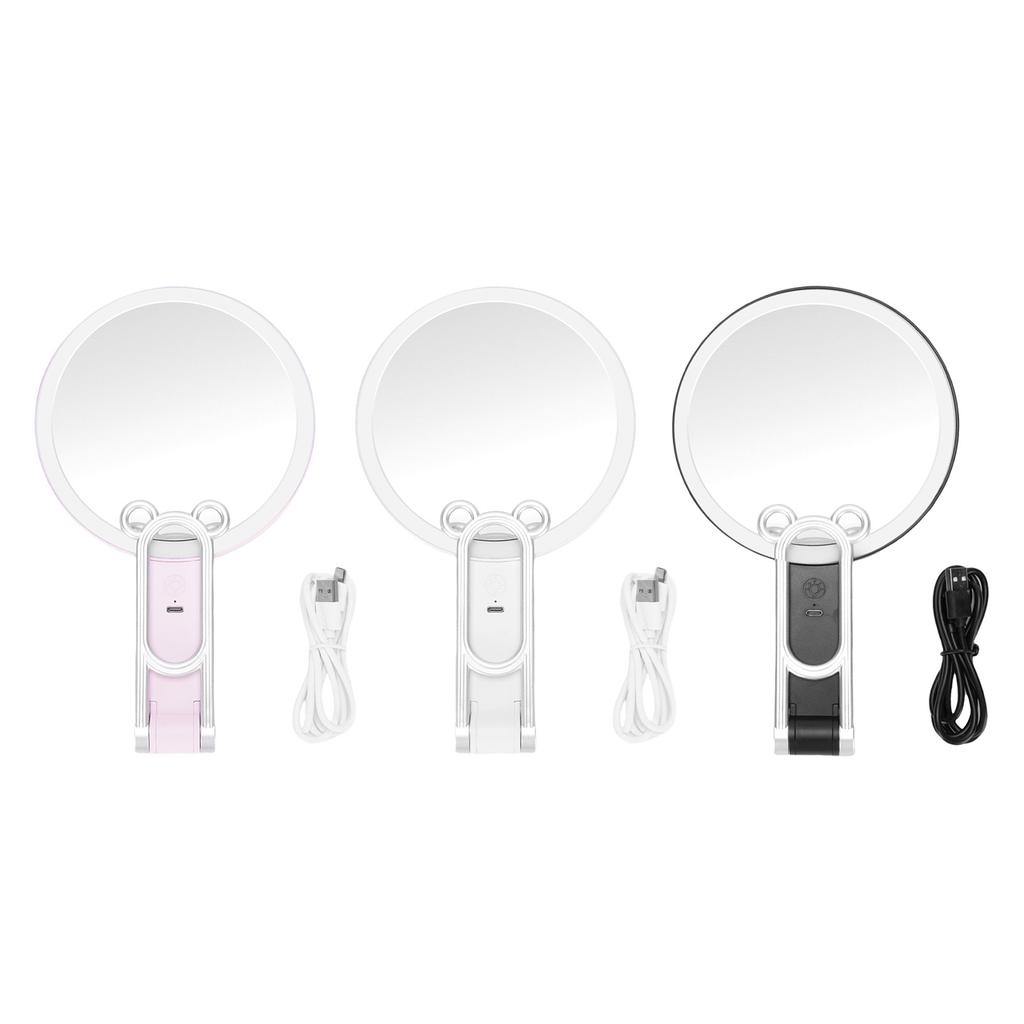 Lighted Magnifying Makeup Mirror Double Sided 1X 30X LED Mirror USB Rechargeable 3 Color Temperature