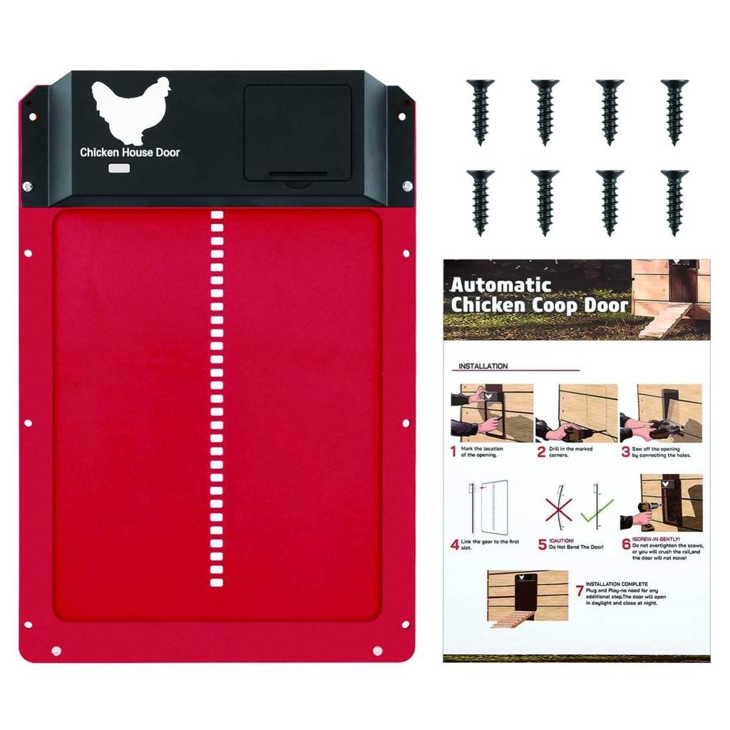 Automatic Chicken Coop Door Light-Sensitive Automatic Chicken House Door