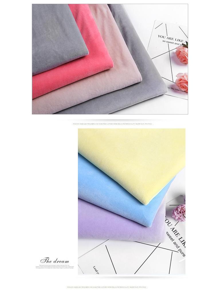 Spot Crystal Super Soft 1mm Plush Fabric for Baby Clothing and Toys