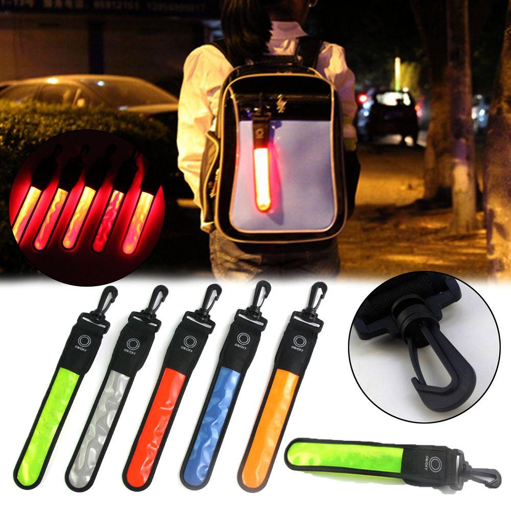 Flash Glowing LED Reflective Light Backpack Hanging Lights Arm Belt Band Luminous Armband
