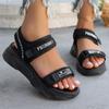 Summer Thick-soled Non-slip Large-size Casual Shoes Fashionable New Round Head Sexy Light Comfortable Wedge Sandals for Women