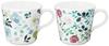 NARUMI Pair of Anna Emilia Floral Set of Gift & Mugs, 340cc, Green, Print, Cute, 2, Large, Microwave-Safe, Dishwasher-Safe, Boxed, 96604-23165P