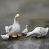 4x Duck Family Garden Statues Animal Sculpture Patio Indoor Outdoor Figure Resin Figurines Lawn