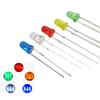 100Pcs 3mm LED Diode Super Bright Electronic Components Bulb Lamps White/Red/Yellow/Green/Blue Light Emitting Diodes