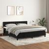 VidaXL Divan Bed and Mattress Black 160x200 Cm Velvet 3141553