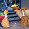 Autumn Goose Outfit Thanksgiving Halloween Christmas Goose Costume Holiday Lawn Goose Clothes for 23" Lawn Geese Porch Garden Decoration