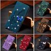 3D Bling Glitter Diamond Butterfly Leather Case Wallet Card Stand For iPhone 13 Samsung Xiaomi Redmi Huawei Oppo Google Flip Book Magnetic Phone Cover