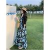 Women's Leisure Summer Unique Beautiful Sunscreen Cardigan Dress Vacation Wind Floral Suspender Dress Set
