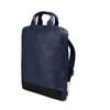 Moleskine Classic Leather Business Backpack with 15-inch Laptop Storage, Vertical Design, Sapphire Blue