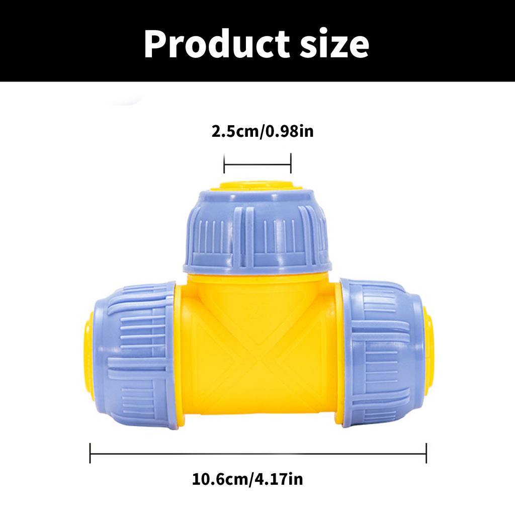 25mm Pipe Fitting Plumbing Connector Water Supply Fittings PP Texture for Indoor and Outdoor Water Supply Systems