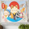 Home Decoration Japanese Ukiyo-e Tapestry Kanagawa Surf Hanging Cloth Wine Shop    Painting