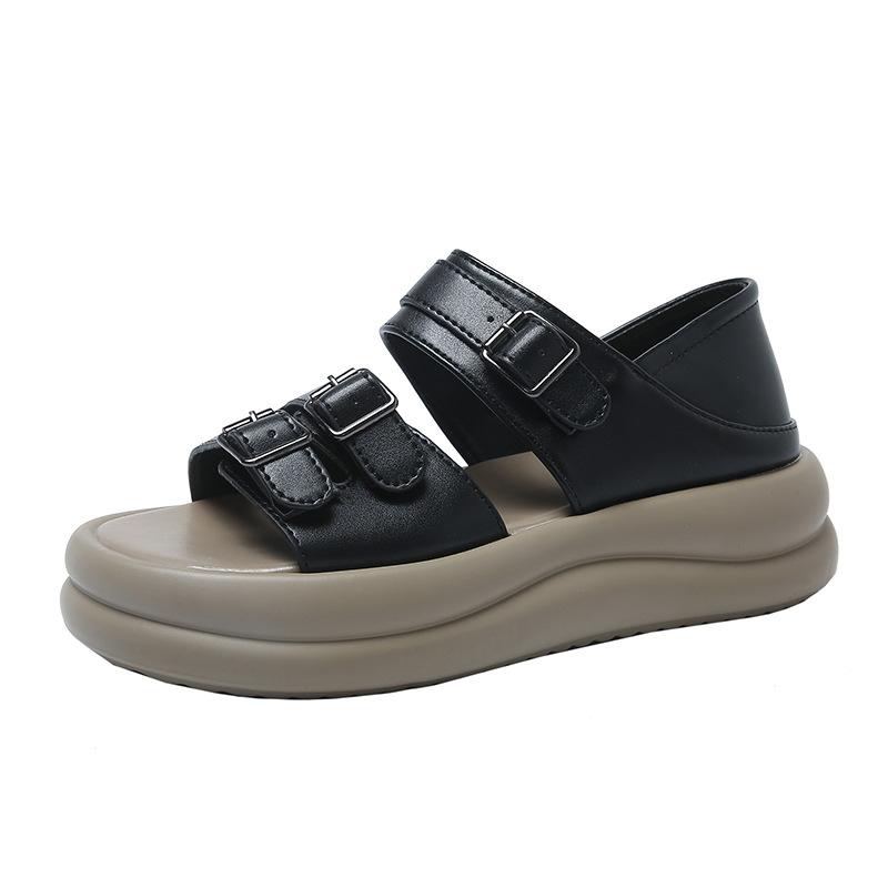 Casual Thick Sole Slope Heel Beachwear Sandals
