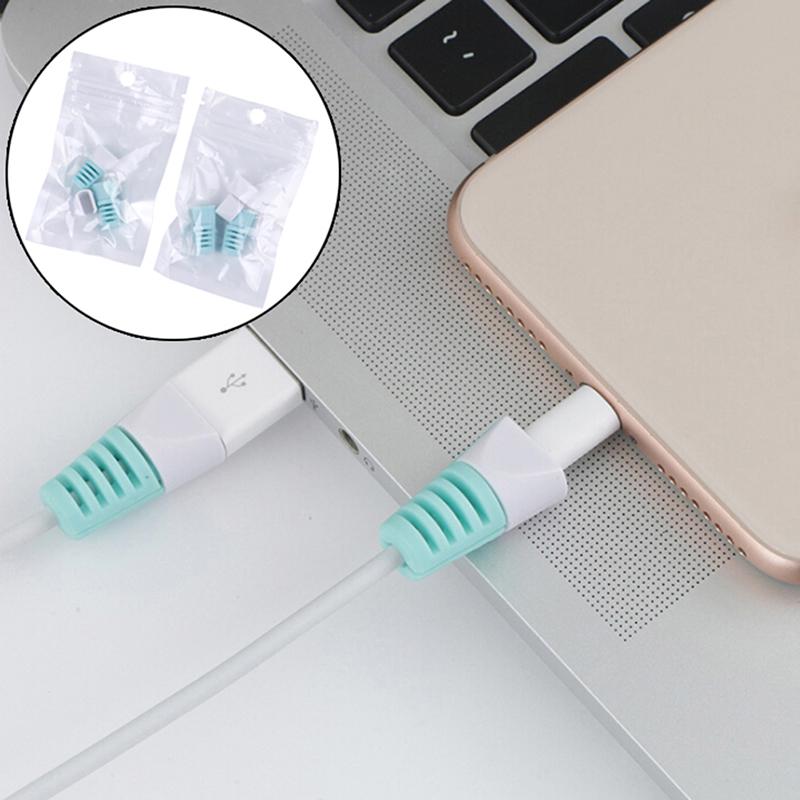 4Pcs Practical Protector Saver Cover For Phones Usb Charger Cable Cord Wire