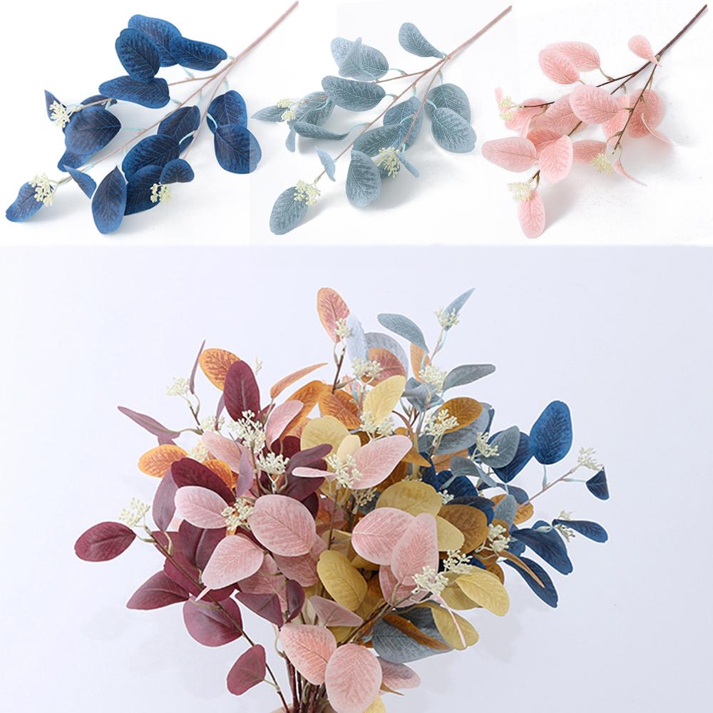 Prop Bridal Bouquet Leaves With Fruits Simulation Plants Branches Artificial Eucalyptus Stems
